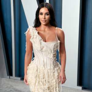 Kim Kardashian Wore Bizarre Accessory for Her Night Swim Alexander McQueen Vanity Fair Oscar Party