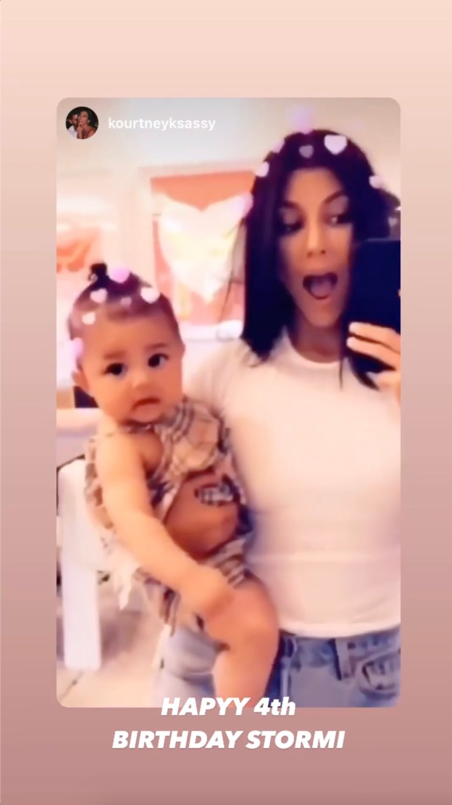 Kylie Jenner's Daughter Stormi's Well-Wishes From Family Kourtney Kardashian