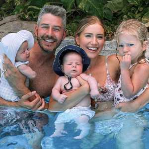 Lauren Burnham and Arie Luyendyk Jr. Reveal Which Twin Is Hitting Milestones ‘Quicker