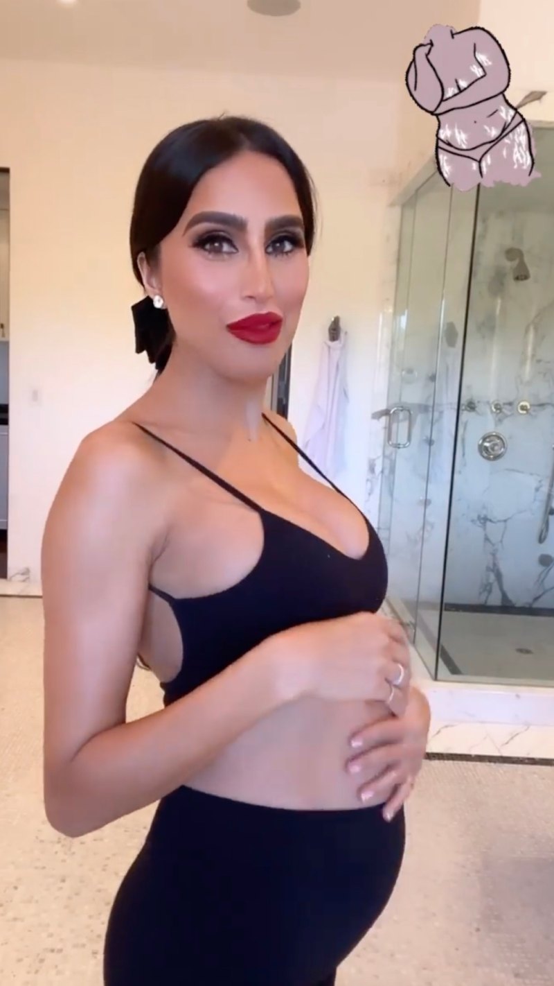 Lilly Ghalichi Shows Her Pregnancy Progress