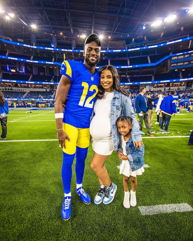 Los Angeles Rams Van Jefferson Wife Samaria Went Into Labor During the Super Bowl