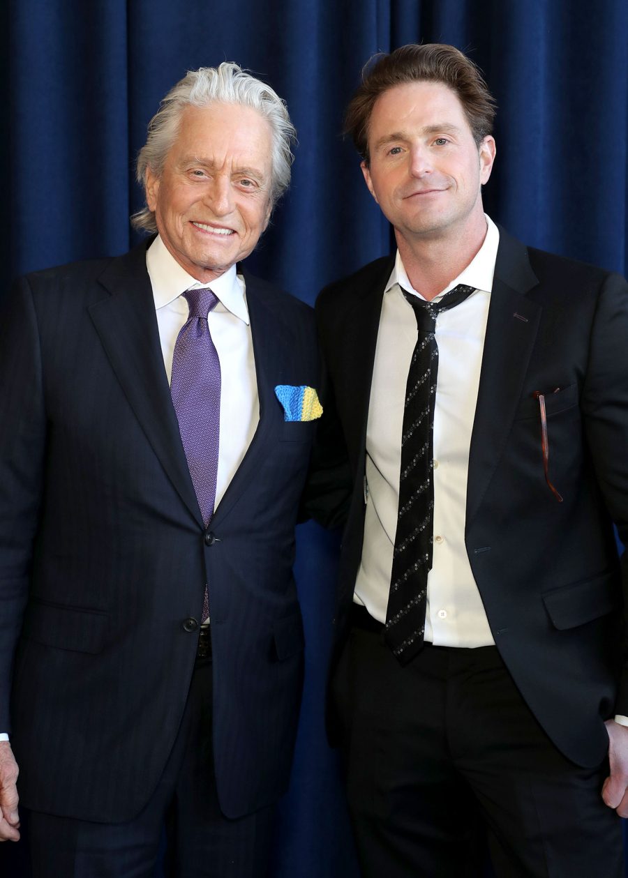 Michael Douglas and Cameron Douglas Red Carpet Stars Who Brought Family Members to the SAG Awards SAG Awards 2022