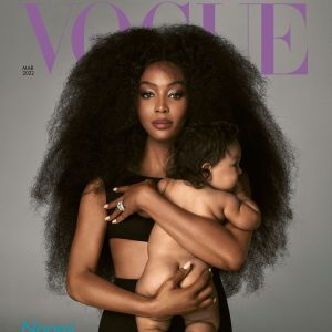 Naomi Campbell British Vogue March 2022 Cover 9-Month-Old Daughter