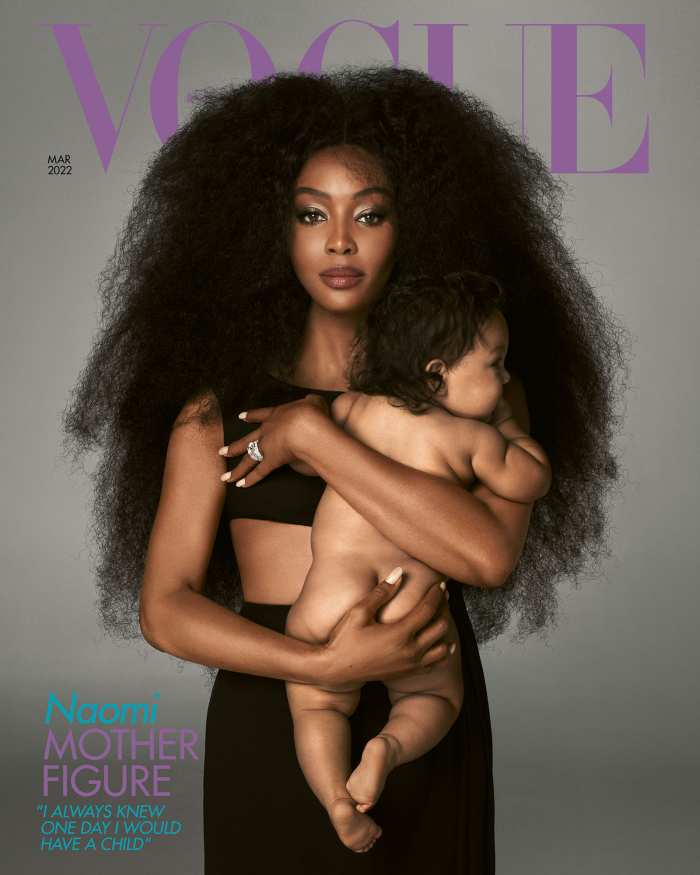 Naomi Campbell British Vogue March 2022 Cover 9-Month-Old Daughter