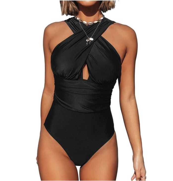 Peralng One Piece Tummy Control Swimsuit