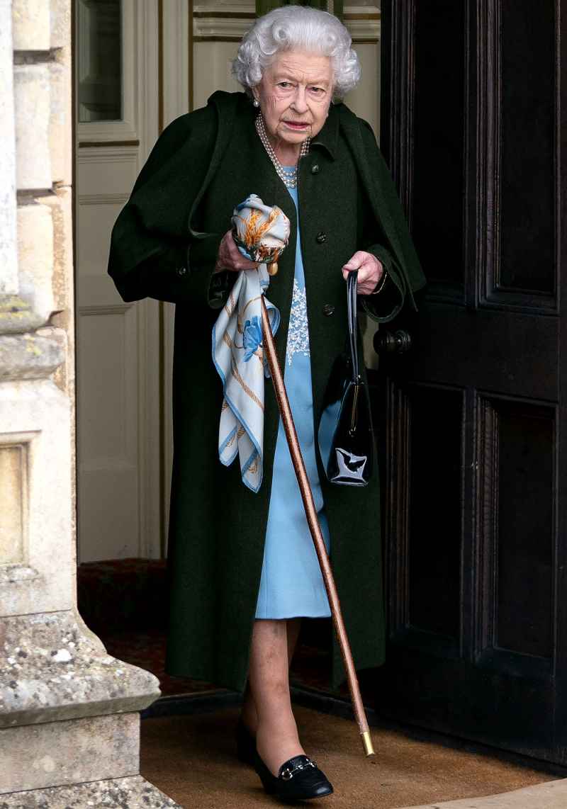 Queen Elizabeth II Uses Late Husband Prince Philip’s Cane: Photo