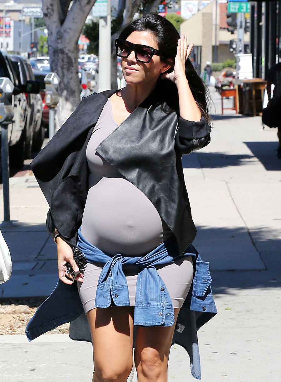 2014 Revisit Kourtney Kardashian’s Previous Pregnancies Best Baby Bump Pics