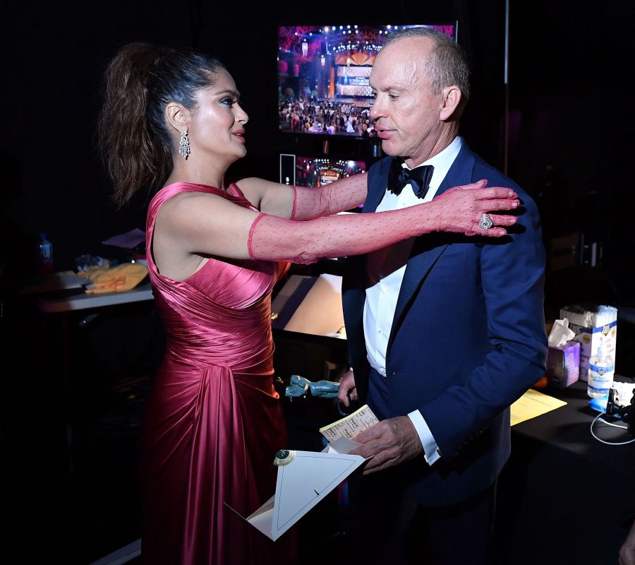 Salma Hayek and Michael Keaton Inside the SAG Awards 2022 What You Didn't See on TV