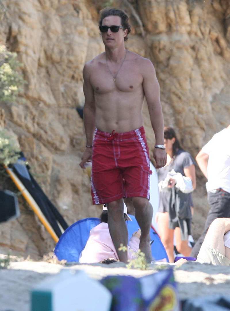 Shirtless Hunks: Hot Celebs and Their Insane Physiques Matthew McConaughey