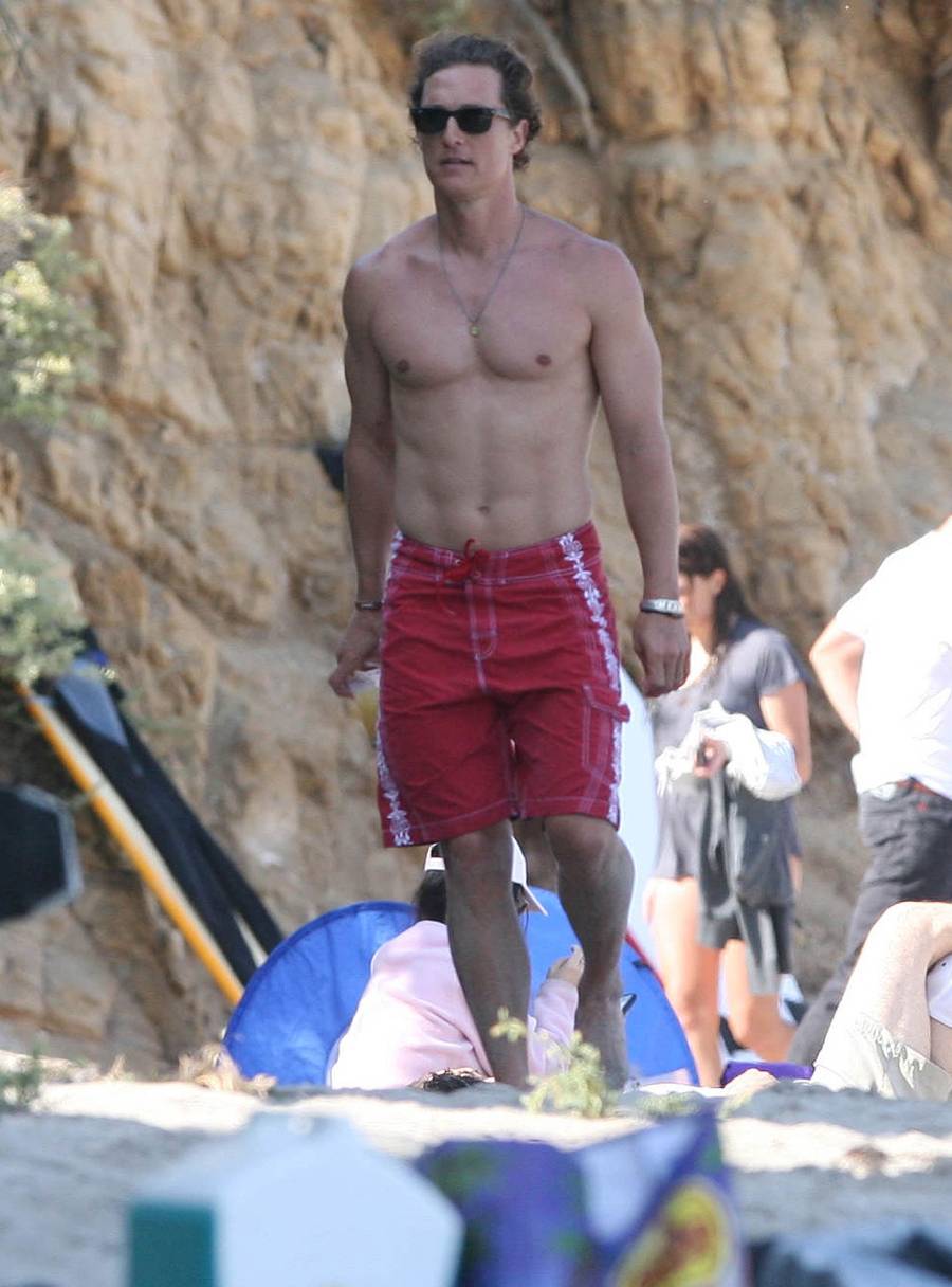 Shirtless Hunks: Hot Celebs and Their Insane Physiques Matthew McConaughey