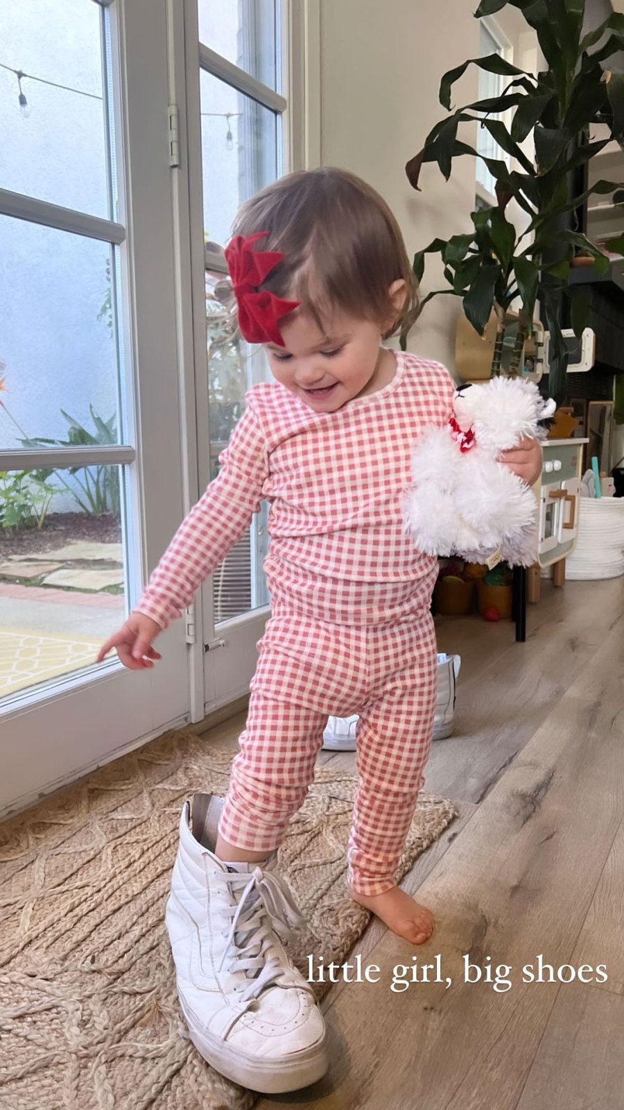 Tenley Molzhan Celebrity Kids Celebrating Valentines Day 2022 in Festive Outfits