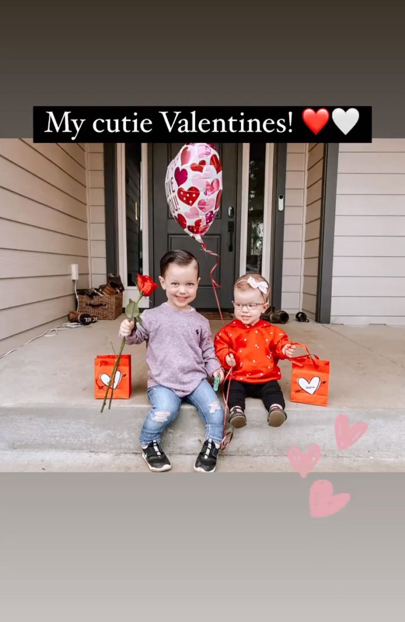 Tori Roloff Celebrity Kids Celebrating Valentines Day 2022 in Festive Outfits