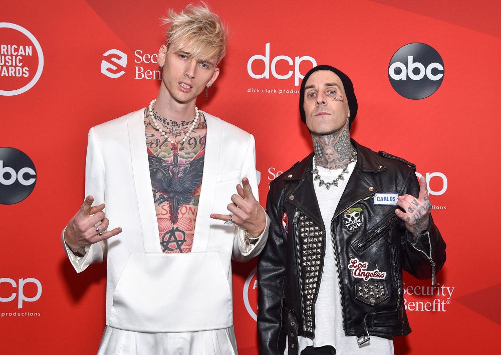 Travis Barker Looks Unrecognizable Without His Face Tattoos 2 Machine Gun Kelly