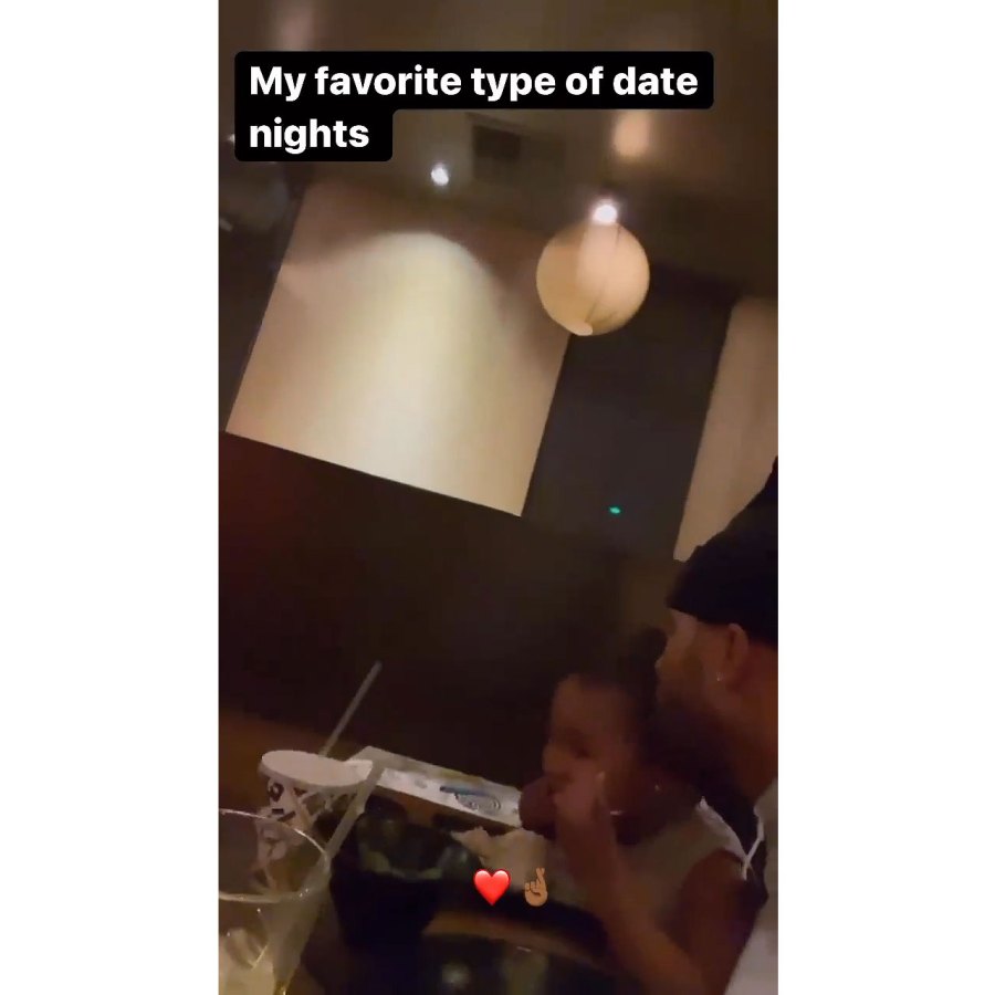 Tristan Thompson Has Dinner With Daughter True 2