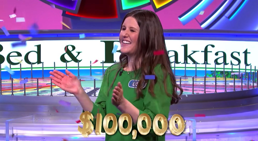 Wheel of Fortune Makes History With Two Players Winning Back-to-Back 100,000 Lisa Kramer Mark Baer Pat Sajak Day 1