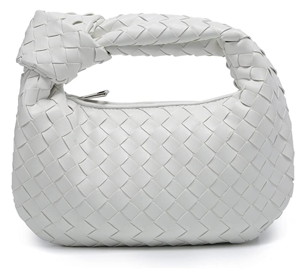 XIANGNIU Knotted Women's PU Leather Woven Handbag