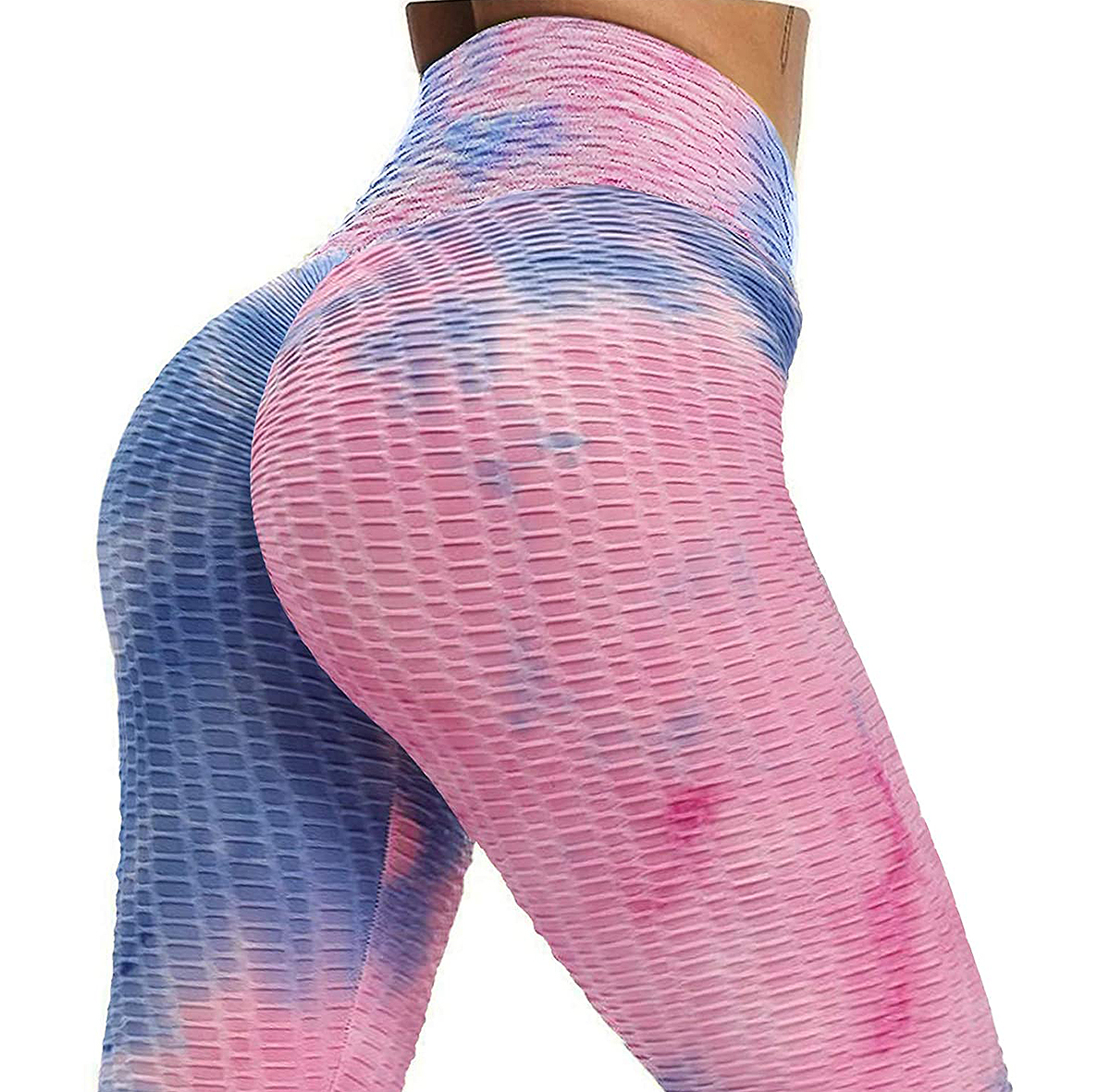 Buy SEASUM Women High Waisted Yoga Pants Workout Butt Lifting Scrunch Booty  Leggings Tummy Control Anti Cellulite Textured Tights M at Amazon.in