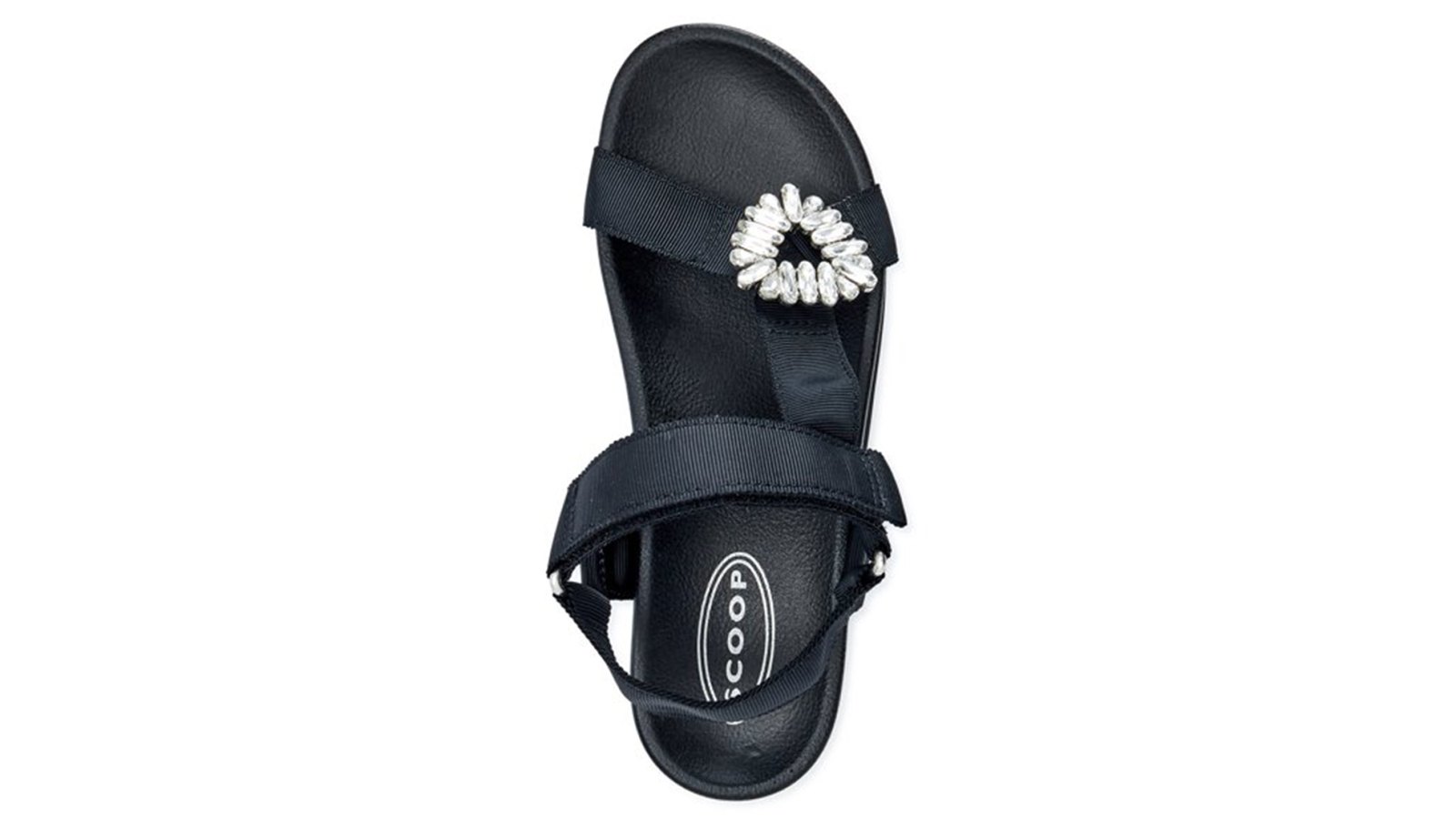 black embellished sandal