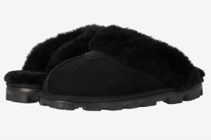 black Ugg slippers