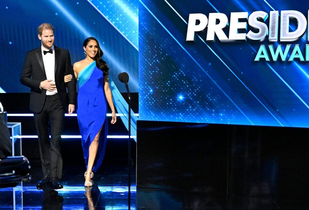 Prince Harry and Meghan Markle Accept President's Award at 2022 NAACP Image Awards
