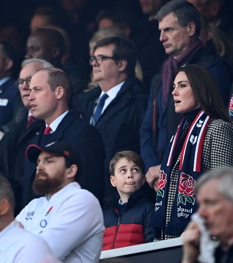 Prince William and Duchess Kate Take Prince George to England vs. Wales Rugby Game