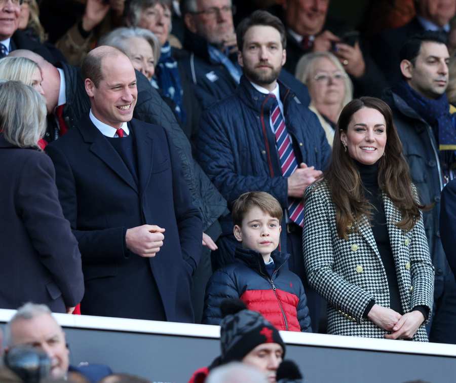 Prince William and Duchess Kate Take Prince George to England vs. Wales Rugby Game