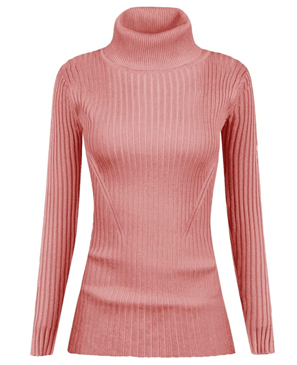 v28 Ribbed Turtleneck Sweater