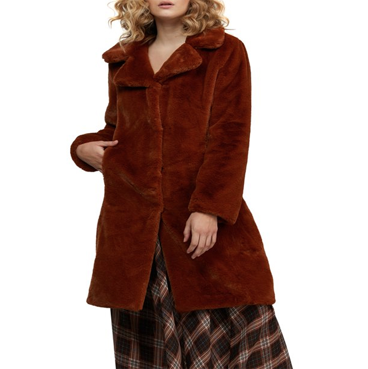walmart-badgley-mischka-faux-fur-coat-brown