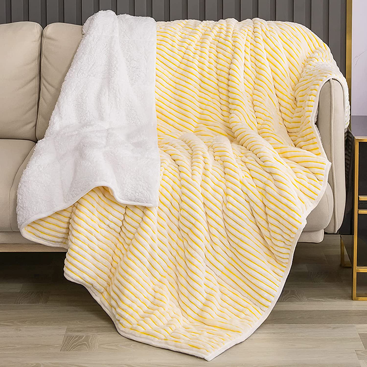 yellow weighted blanket