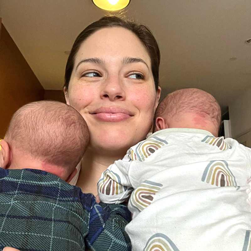 Ashley Graham Cuddles Up to Newborn Twins After Instagram Hiatus