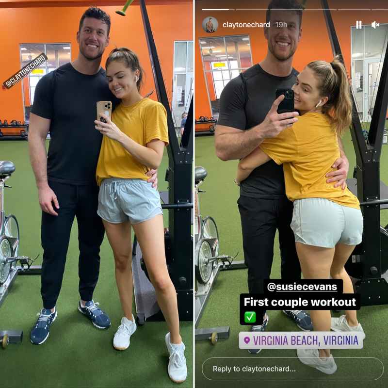 Bachelor’s Clayton and Susie, More Celeb Couples Who Work Out Together