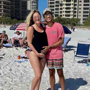 ‘Beach Bumps’! Pregnant Ellie Woods Enjoys Beach Day With Jordan Fisher