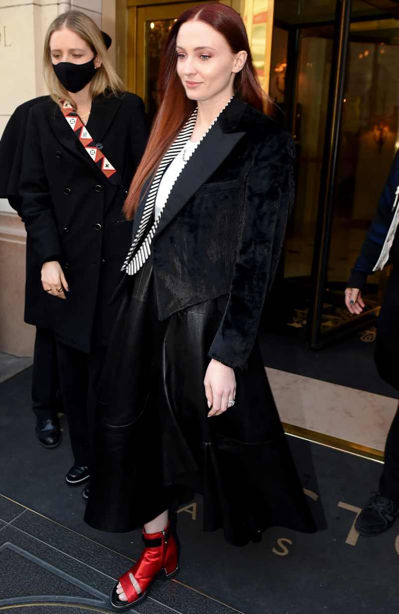 Bumping Along! Sophie Turner Shows Pregnancy Progress at Paris Fashion Week