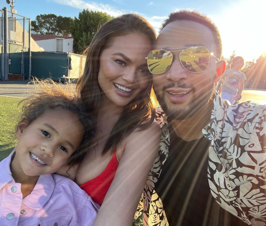 Chrissy Teigen and John Legend Attend Son Miles’ 1st T-Ball Practice