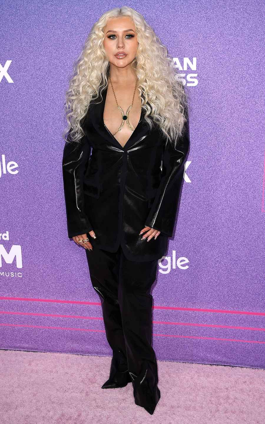 Christina Aguilera Red Carpet Arrival 2022 Billboard Women in Music Awards