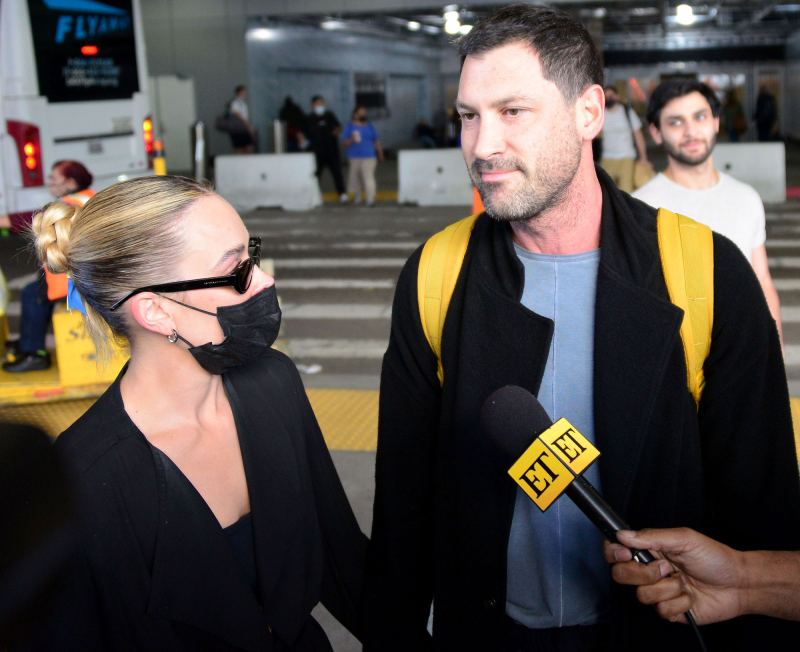 Dancing With The Stars DWTS Maks Chmerkovskiy Reunites With Wife Peta Murgatroyd in Emotional Airport After Fleeing Ukraine 4