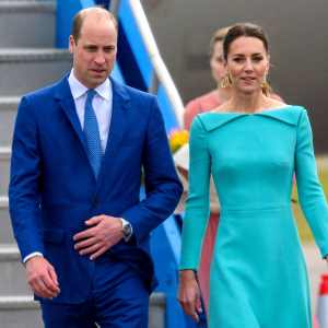 Duchess Kate Touches Down in the Bahamas in Stunning Turquoise Dress