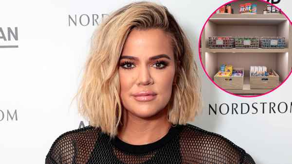 Inside Khloe Kardashian's Super Organized Pantry: See Photos of Her Labeled Snacks, Display Dishes and More