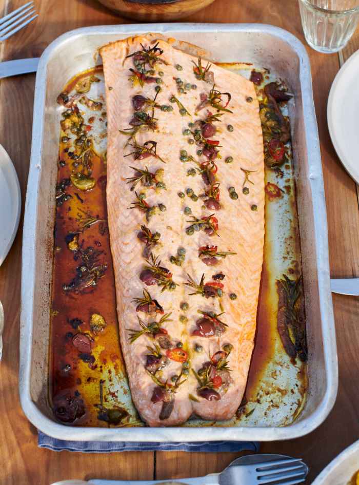 Jamie Oliver Shares His Stuffed Salmon Recipe for Easter Gatherings