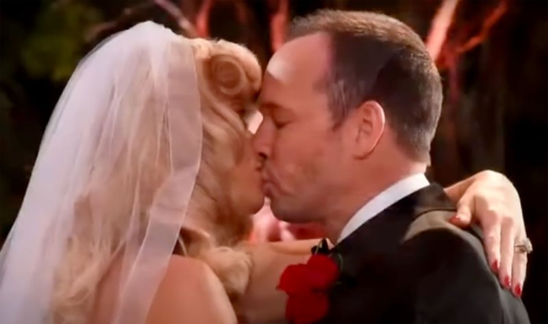 Jenny Marthy and Donnie Wahlberg's Wedding Album! wedding kiss