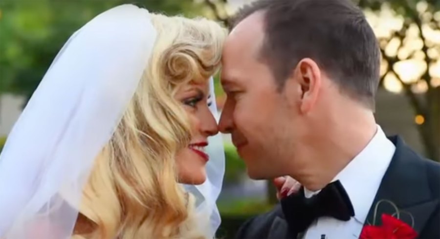 Jenny Marthy and Donnie Wahlberg's Wedding Album! looking into eachother's eyes