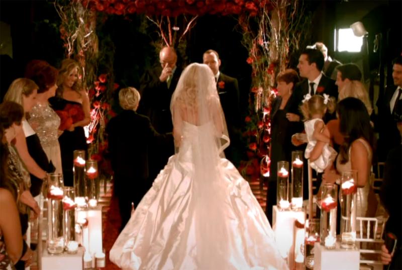 Jenny Marthy and Donnie Wahlberg's Wedding Album! down the eisle
