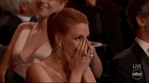 Jessica Chastain Funniest Celeb Reactions Oscars 2022