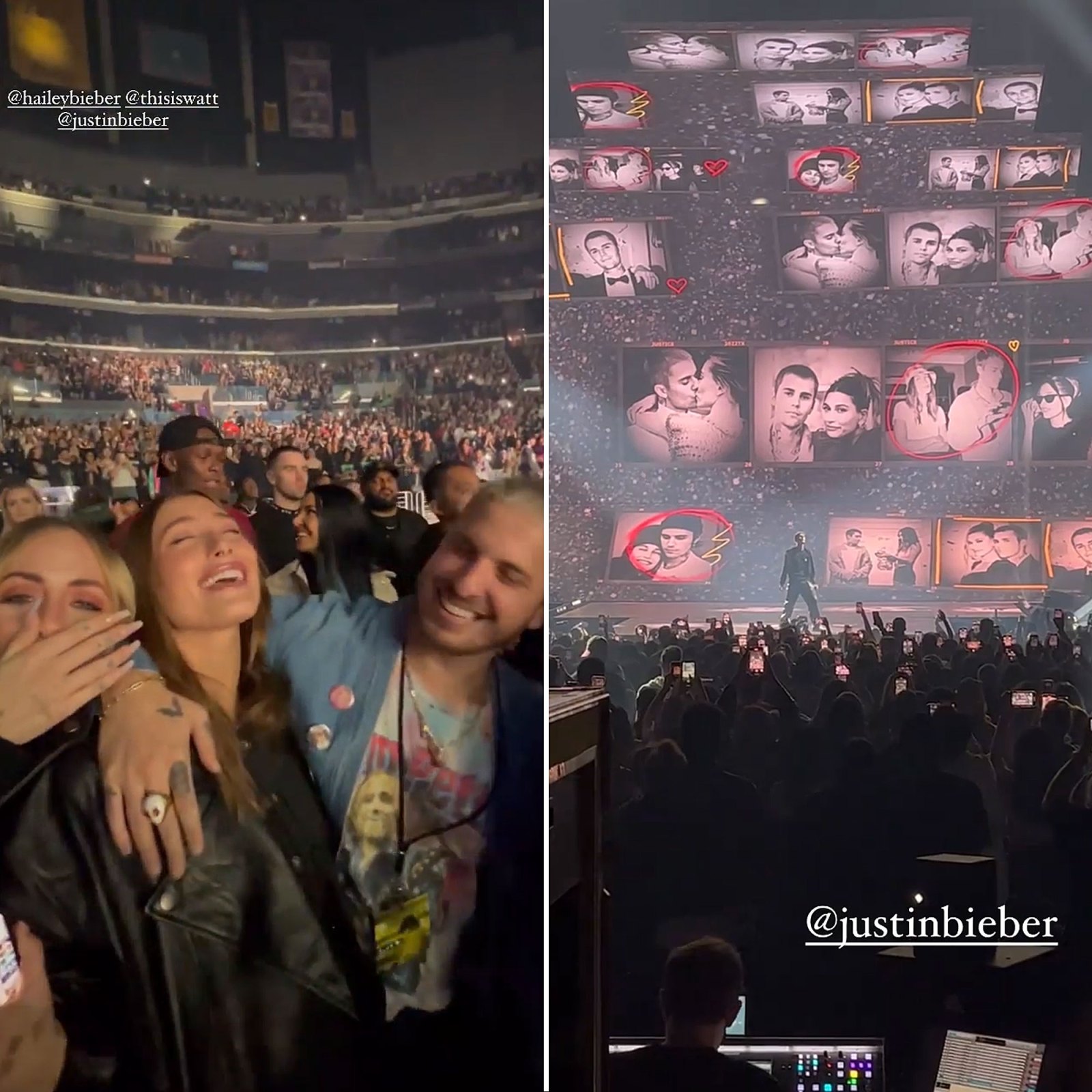 Justin Bieber Makes Beautiful Wife Hailey Baldwin Blush With Sweet Dedication Mid-Concert Instagram