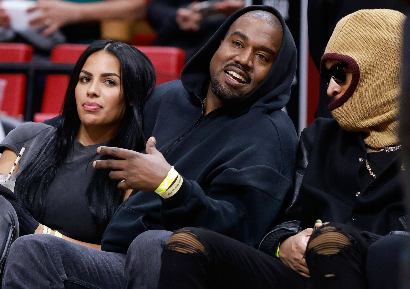 Kanye West and Chaney Jones Snuggle Up Courtside After Kim Kardashian and Pete Davidson Go Instagram Official