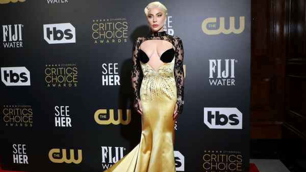 Lady Gaga Critics Choice Awards 2022 Red Carpet Fashion
