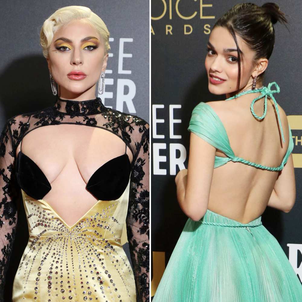 Lady Gaga Temporarily Fixed Rachel Zegler Dress Critics Choice Awards