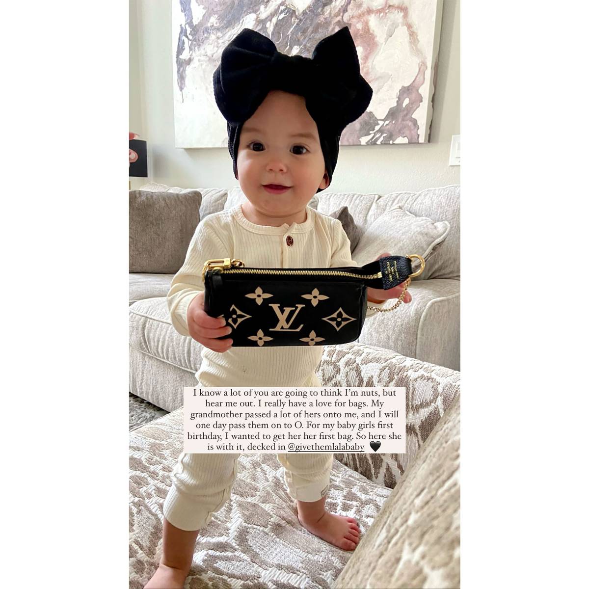 Lala Kent Gifts Daughter Ocean Louis Vuitton Bag for 1st Birthday
