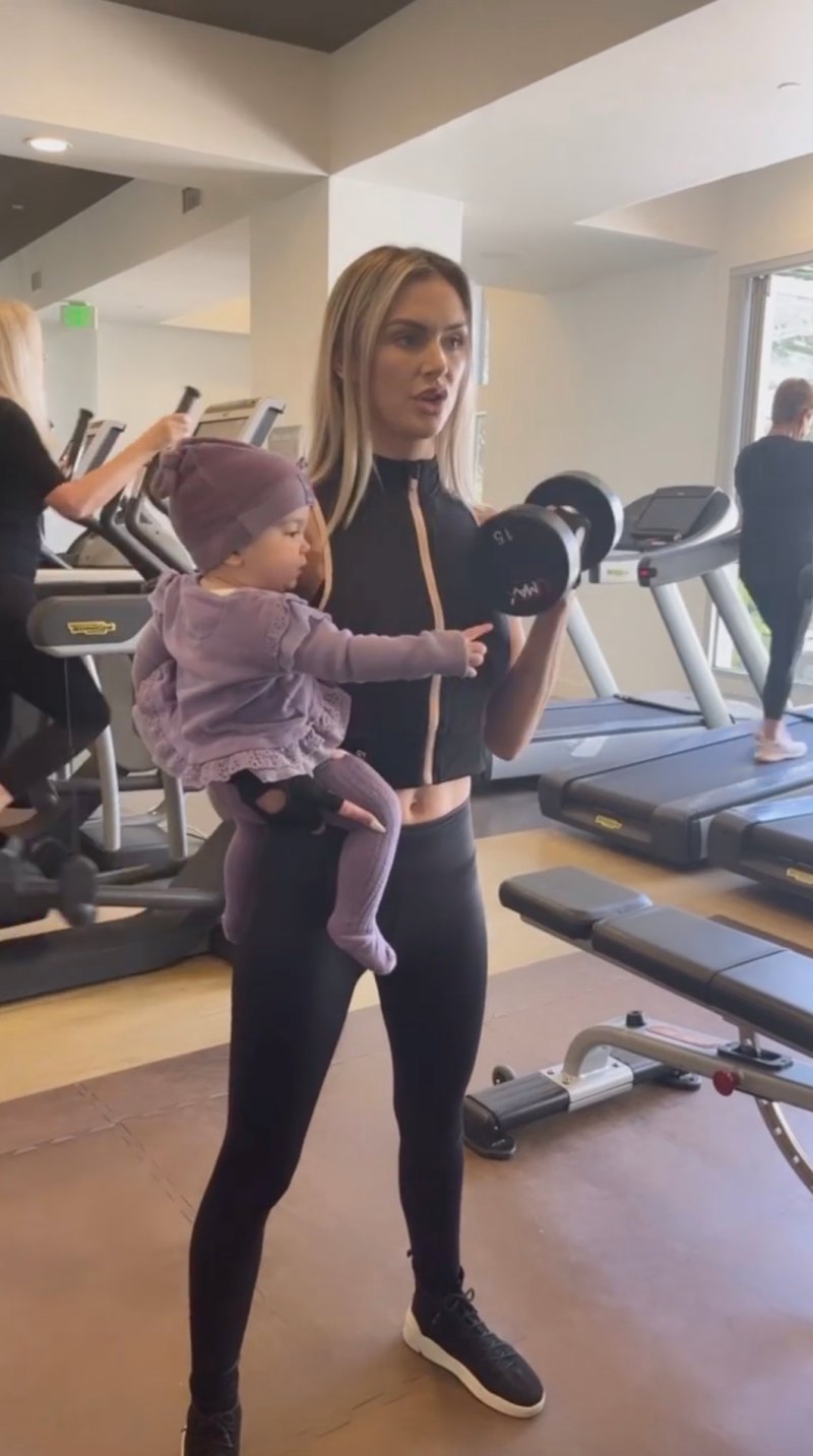 Lala Kent Works Out With Daughter Ocean, 11 Months, on Her Hip: Video