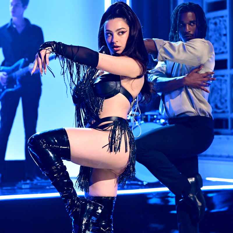 Latex Boots! Silver Chains! Charli XCX Rocks Leather Lingerie